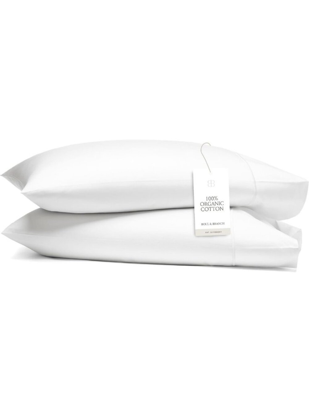 Luxurious White Standard Pillowcase Set - Soft, Hemmed, Cozy Bedding Essentials